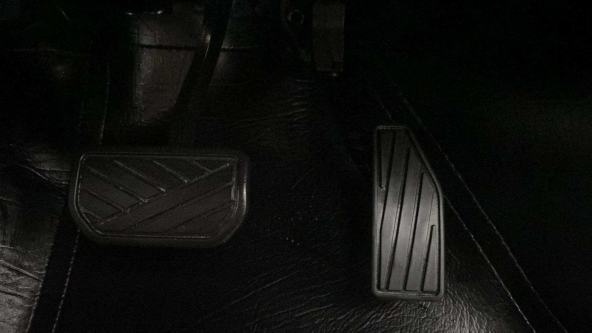 Foot pedals of a Maruti Suzuki Baleno