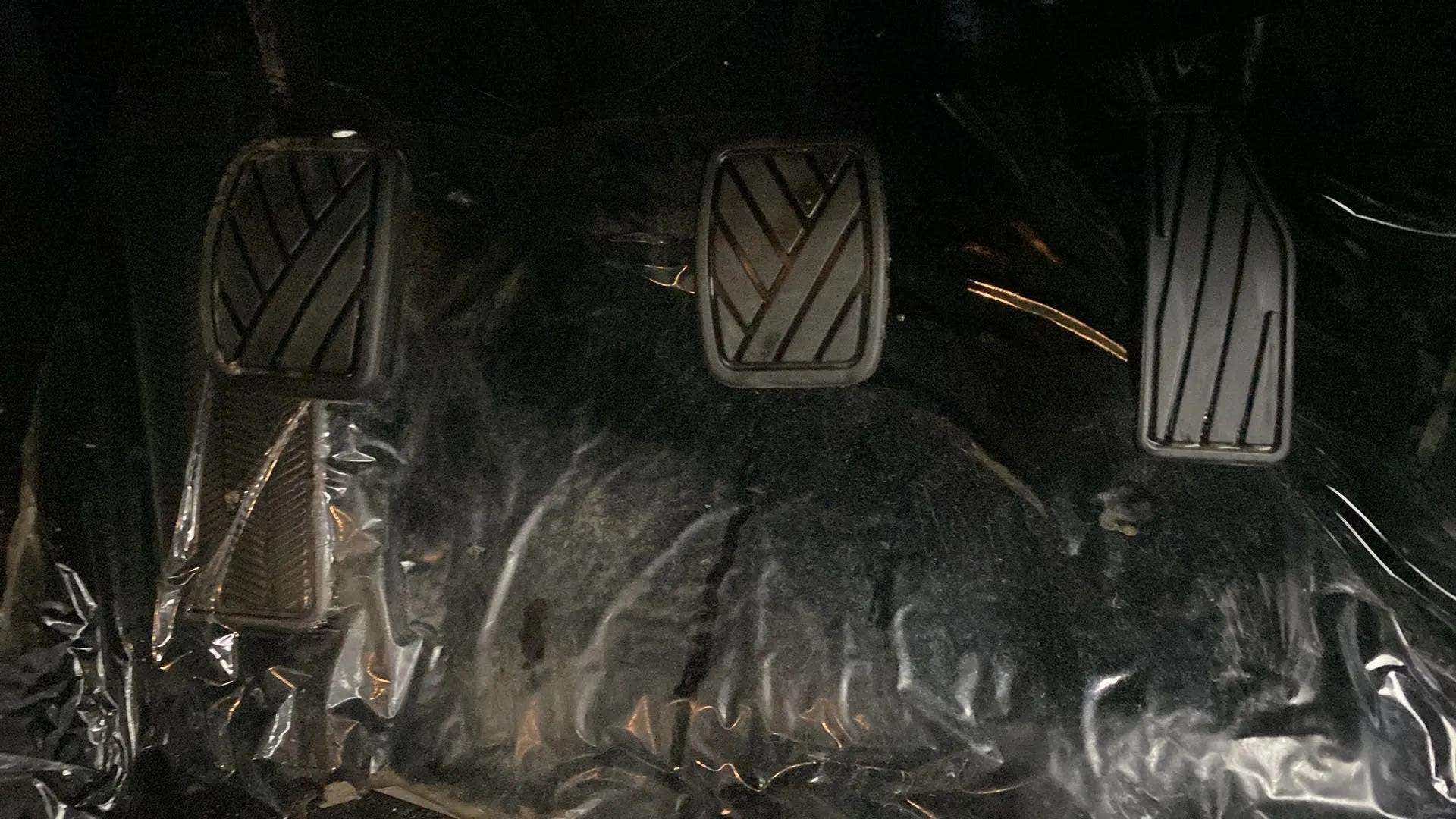 Foot pedal area of a Maruti Suzuki Baleno