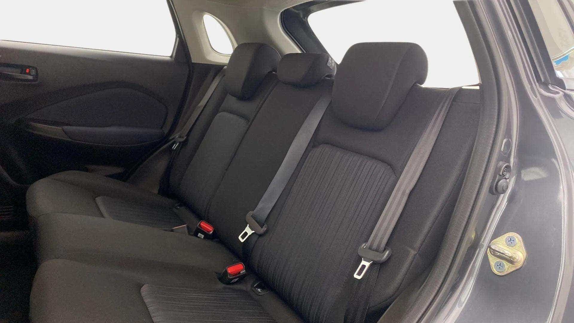 Rear seat view of a Maruti Suzuki Baleno