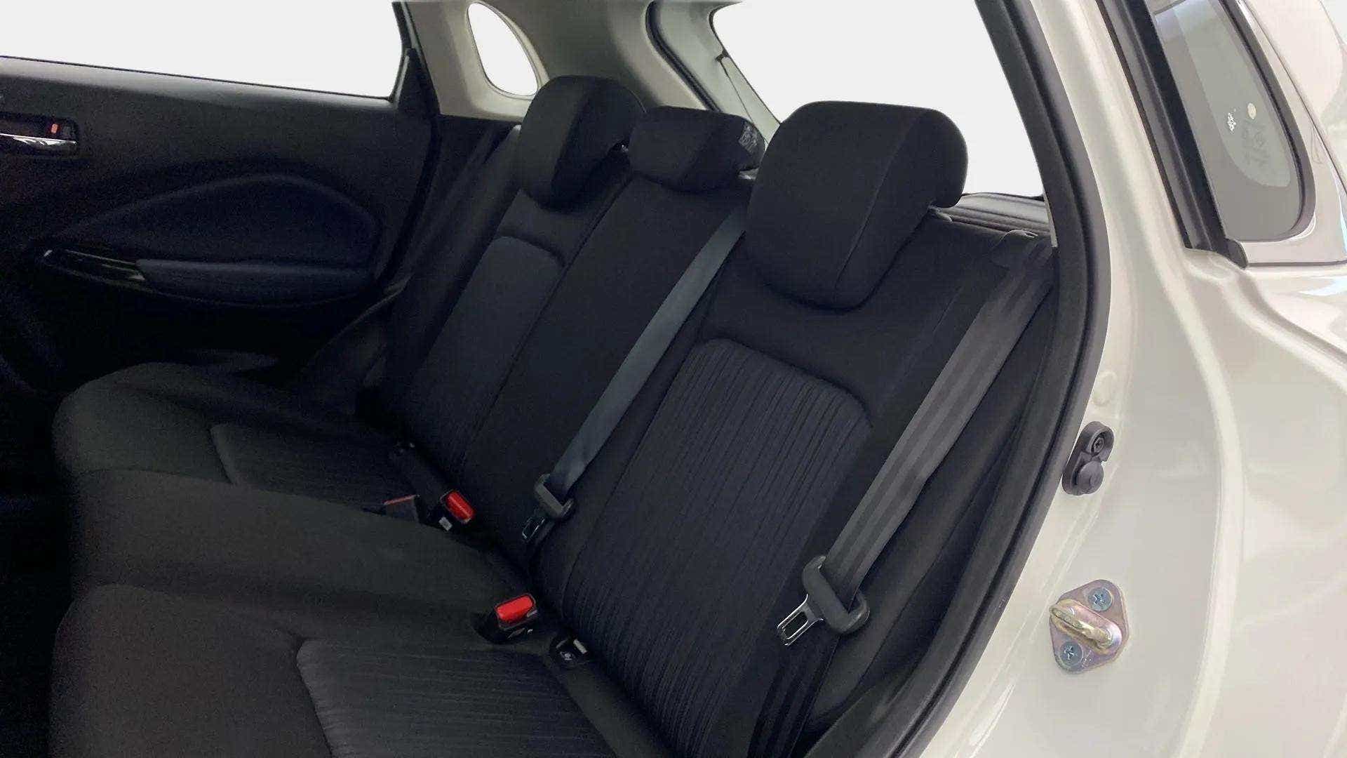 Rear seat view of a Maruti Suzuki Baleno