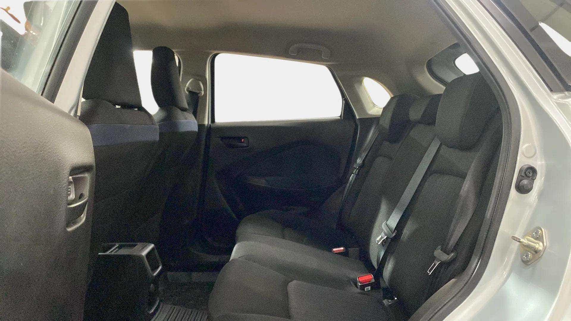 Rear seat view of a Maruti Suzuki Baleno