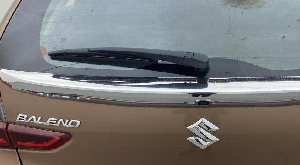 Rear view of a Maruti Suzuki Baleno