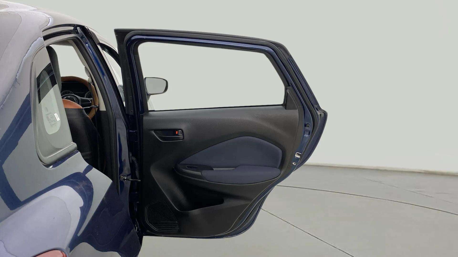 Rear door interior of a Maruti Suzuki Baleno