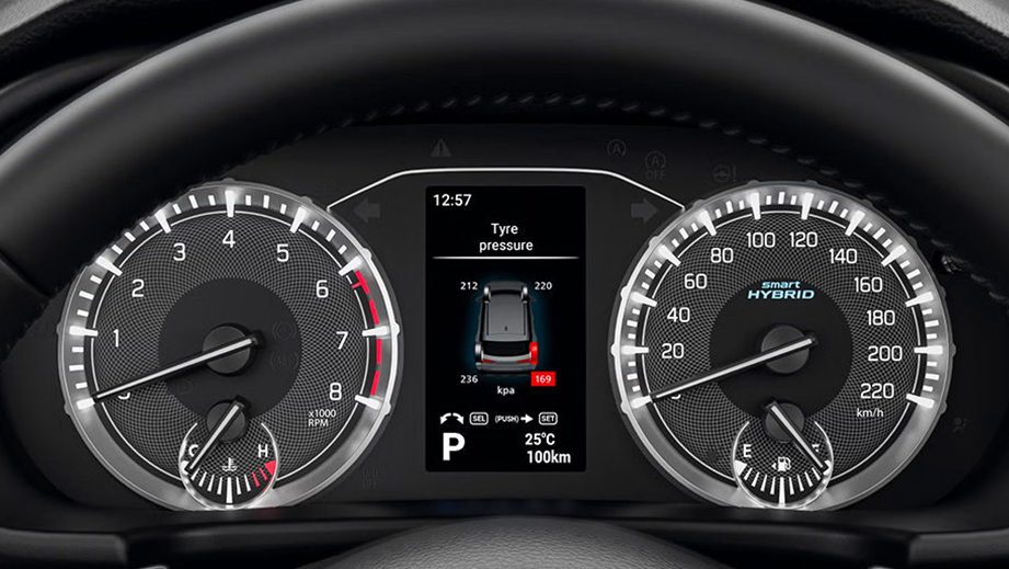 Instrument cluster of Maruti Suzuki Brezza