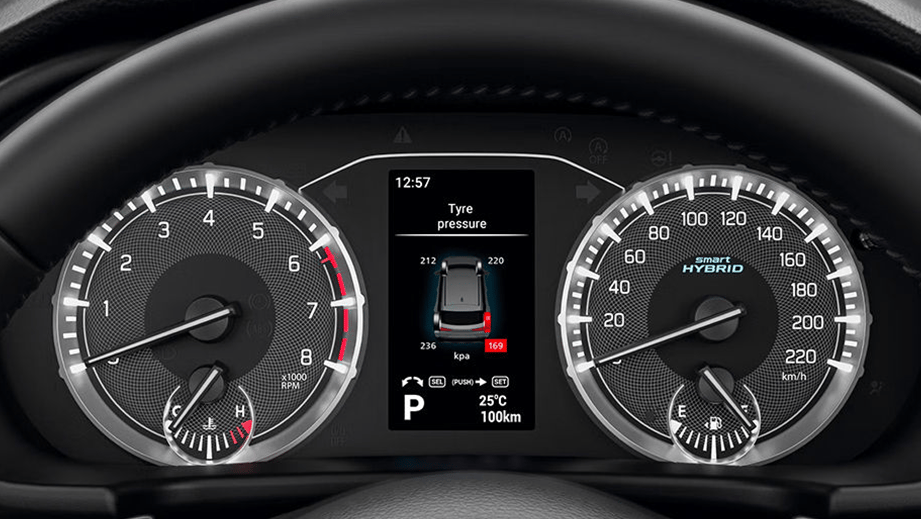 Instrument cluster of Maruti Suzuki Brezza