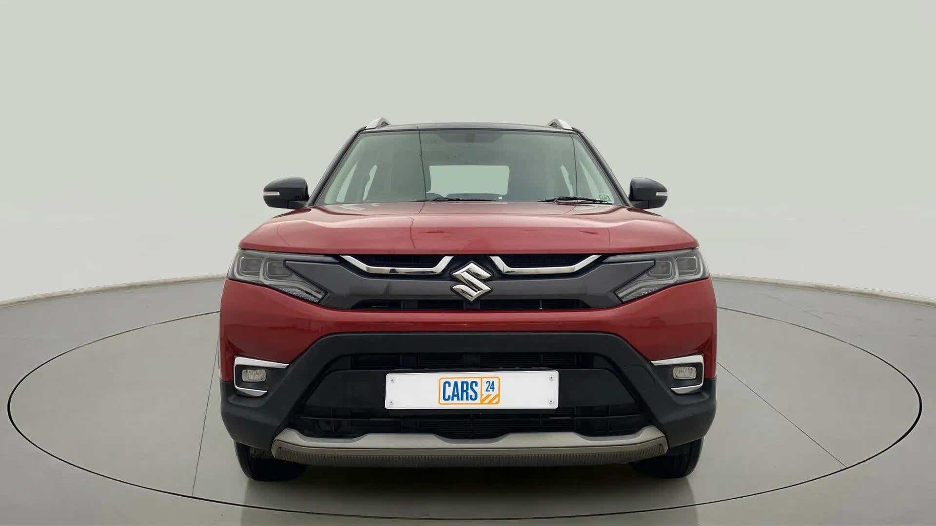 Front view of a maruti suzuki brezza