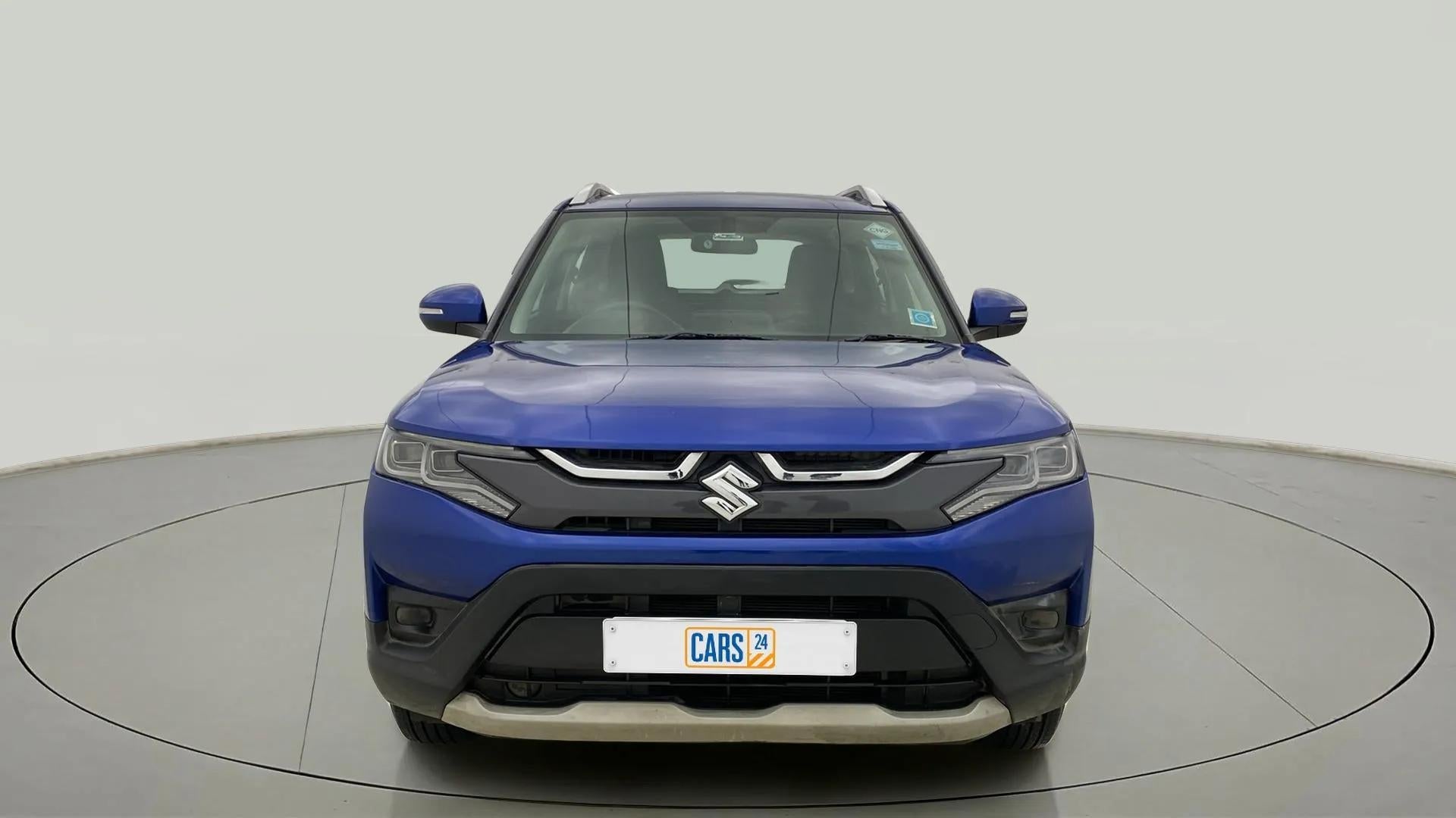 Front view of a Maruti Suzuki Brezza