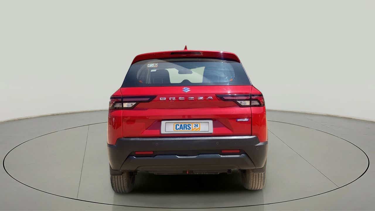 Rear view of a Maruti Suzuki Brezza