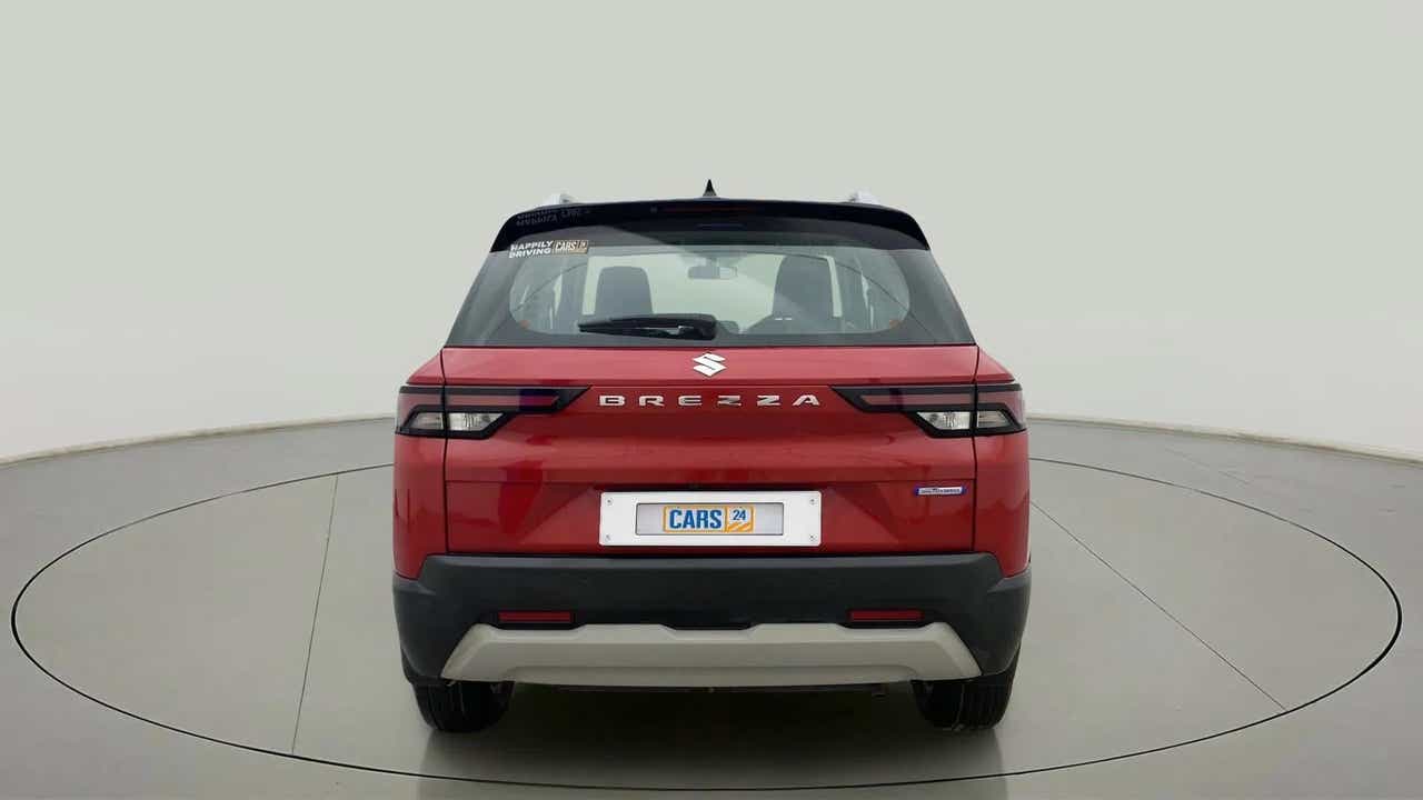 Rear view of a Maruti Suzuki Brezza