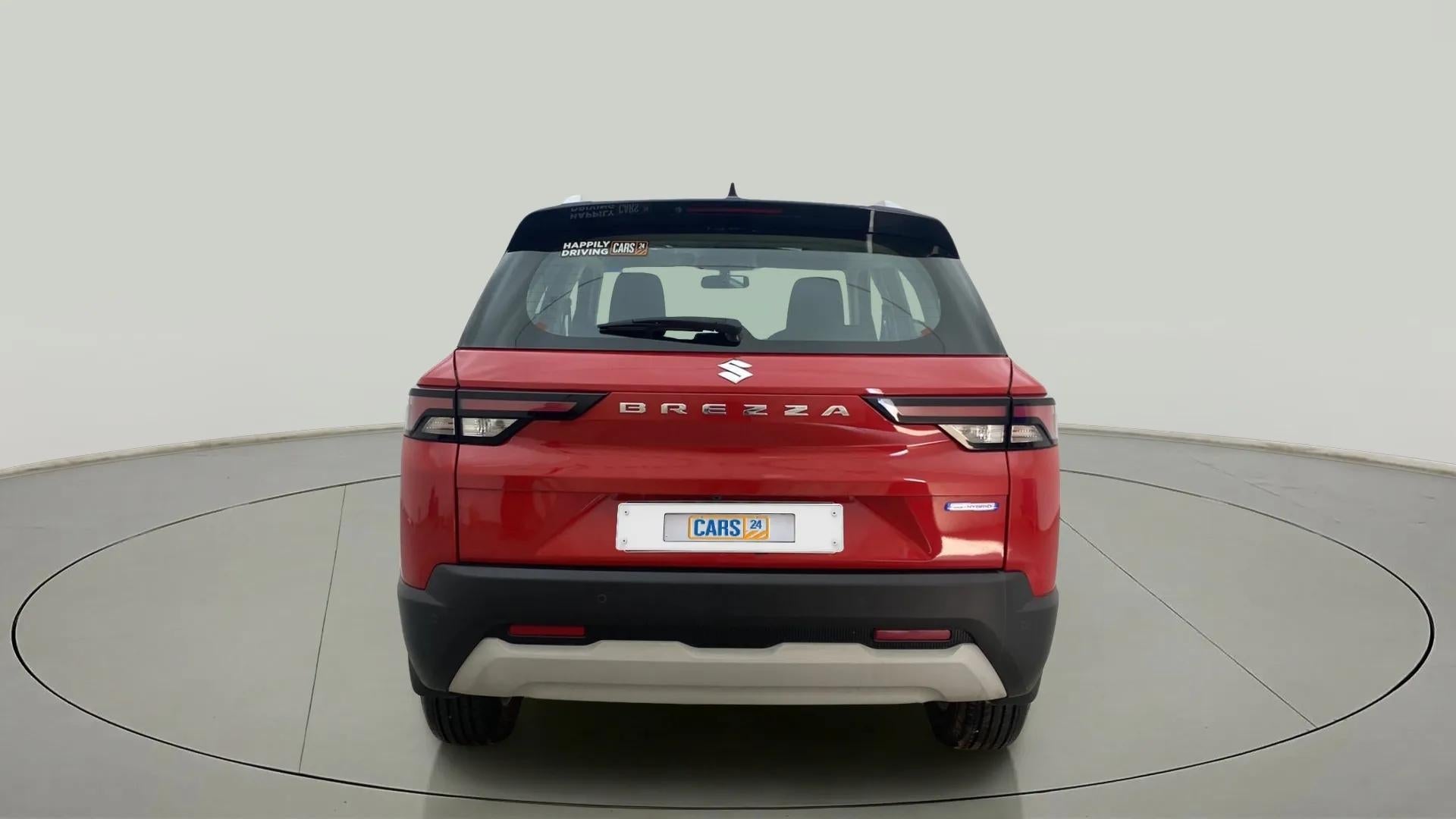 Rear view of a Maruti Suzuki Brezza