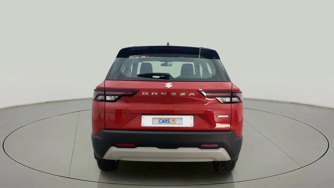 Rear view of a Maruti Suzuki Brezza