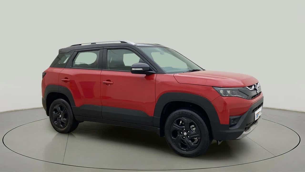 Side view of a Maruti Suzuki Brezza