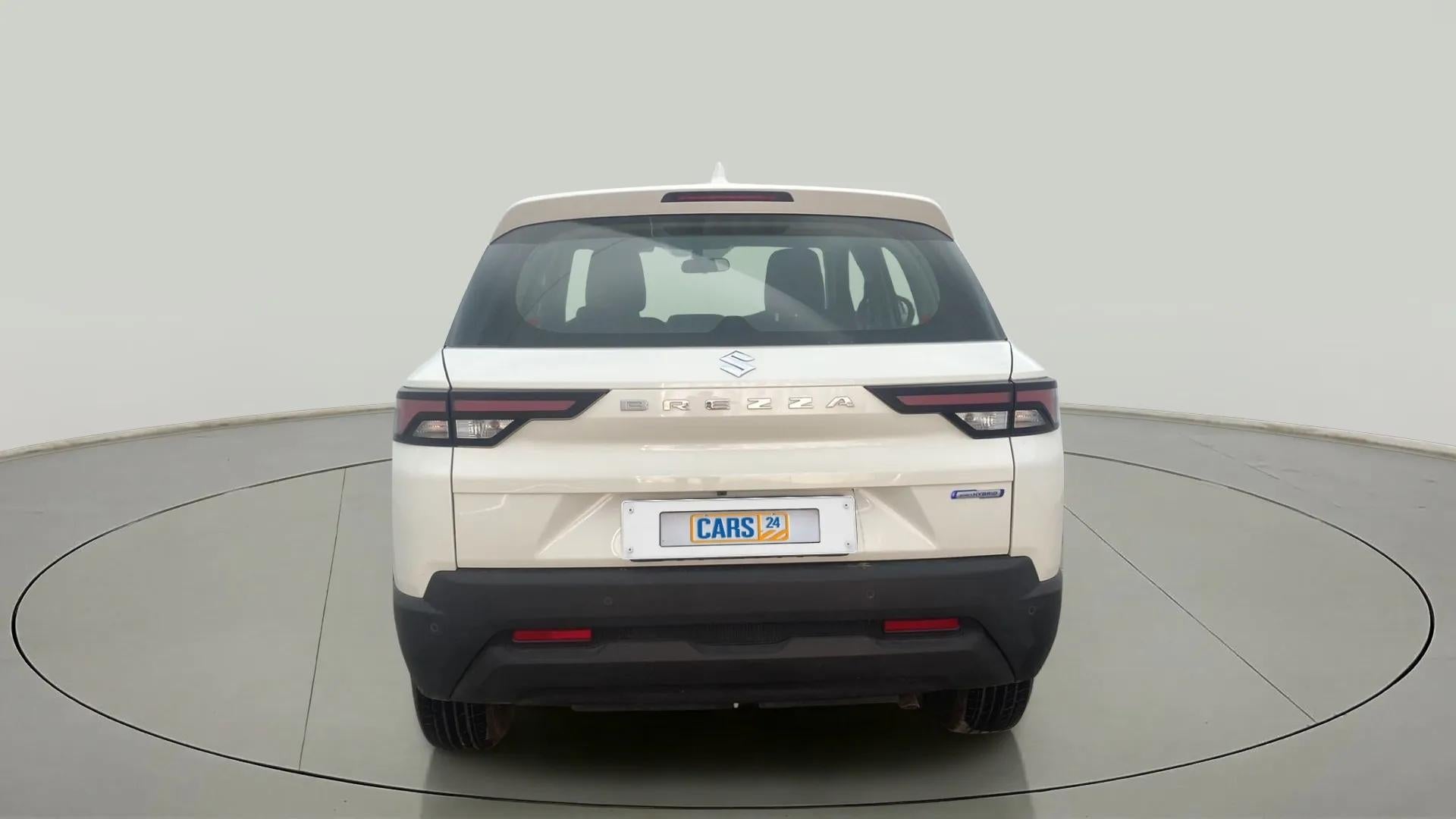 Rear view of a Maruti Suzuki Brezza