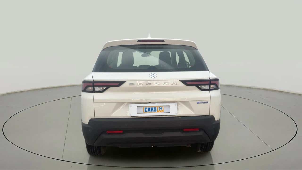 Rear view of a Maruti Suzuki Brezza