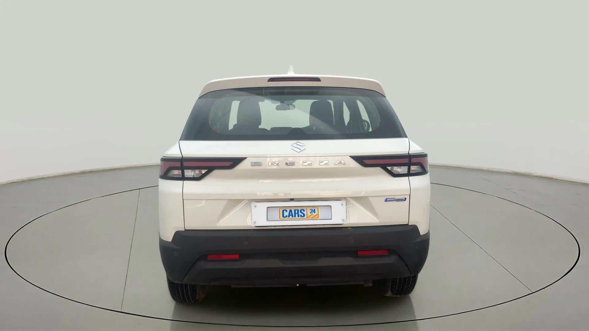 Rear view of a Maruti Suzuki Brezza