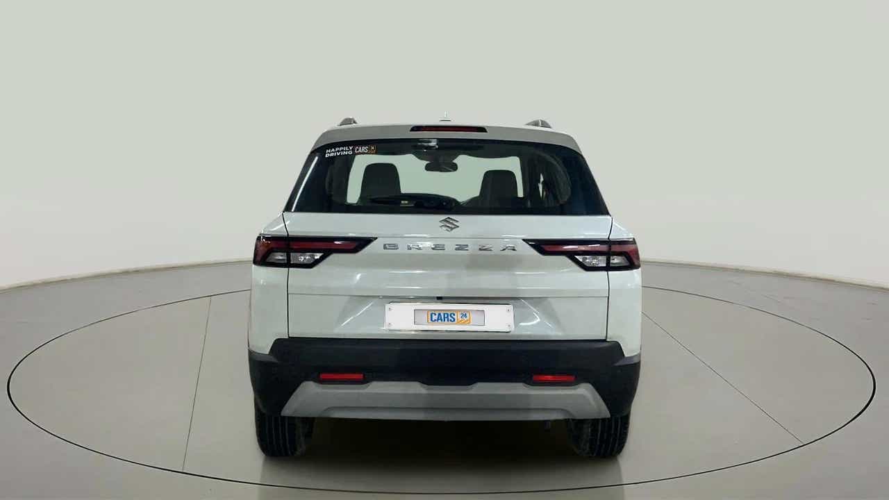 Rear view of a Maruti Suzuki Brezza