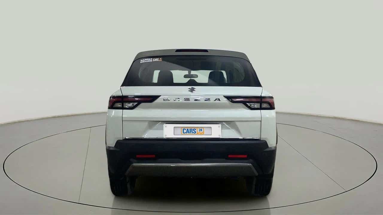 Rear view of a Maruti Suzuki Brezza