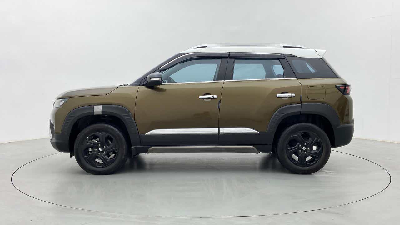 Side view of a Maruti Suzuki Brezza