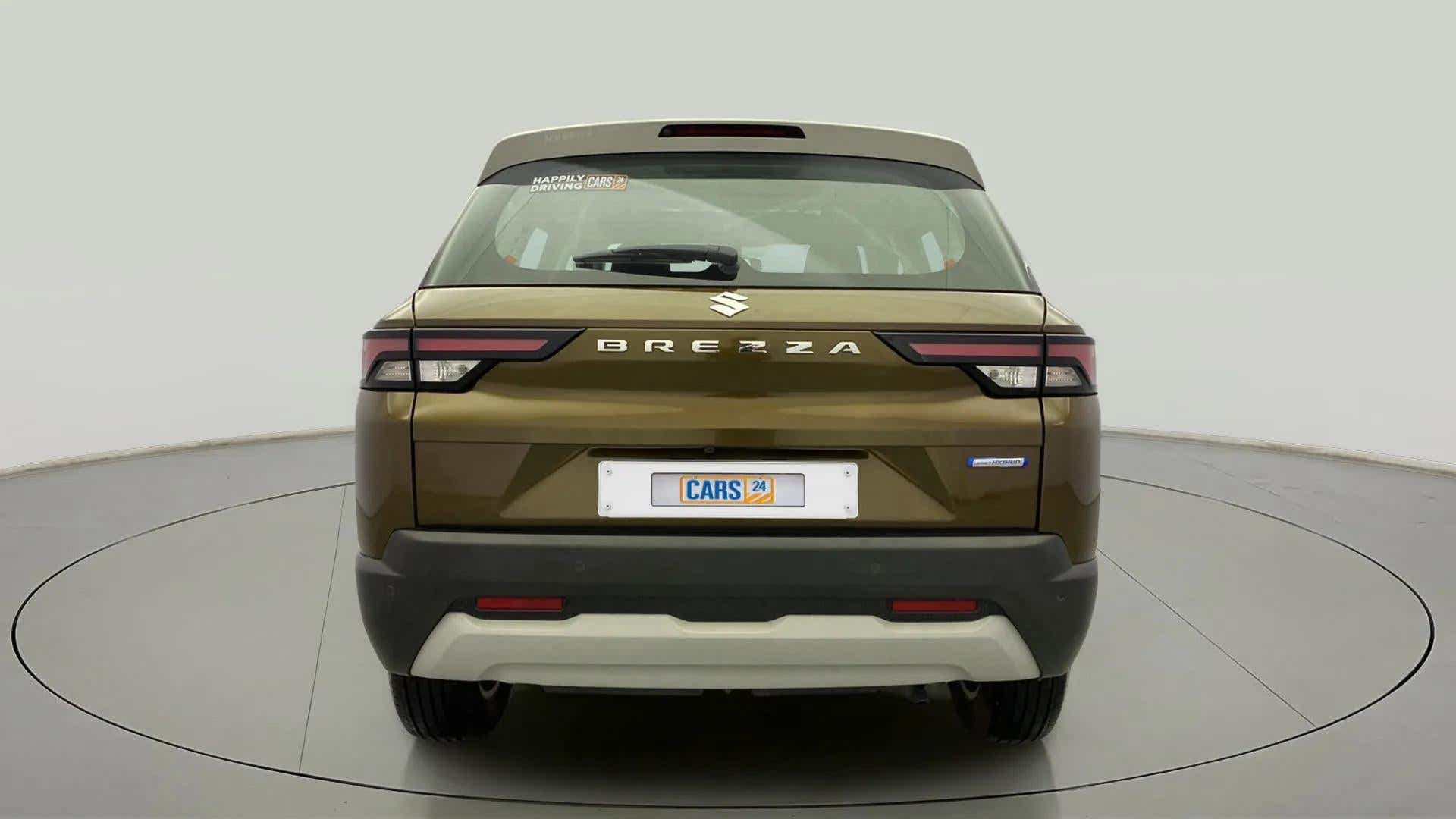 Rear view of a Maruti Suzuki Brezza