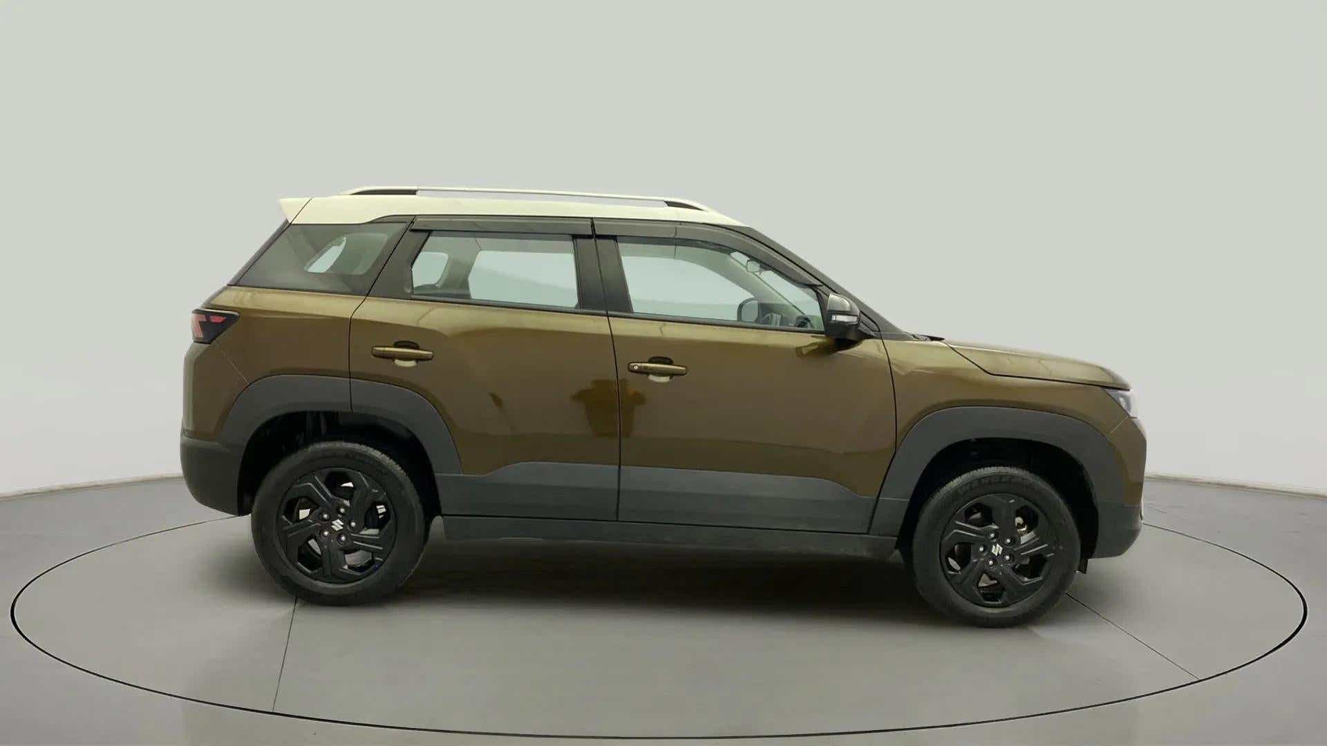 Side view of a Maruti Suzuki Brezza