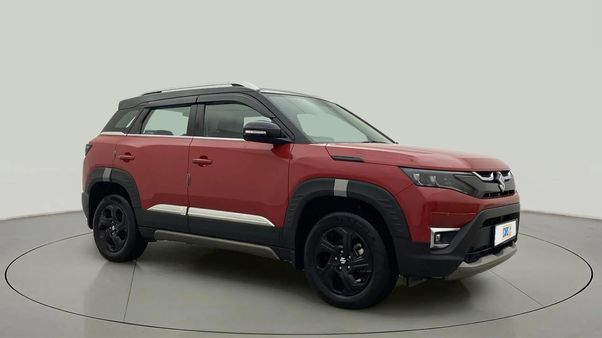 Front side view of a Maruti Suzuki Brezza