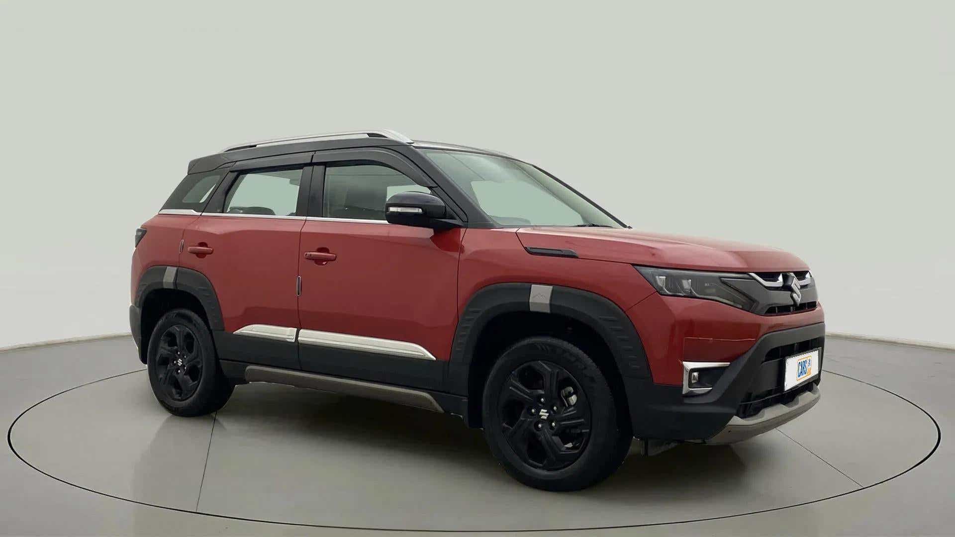 Front side view of a Maruti Suzuki Brezza