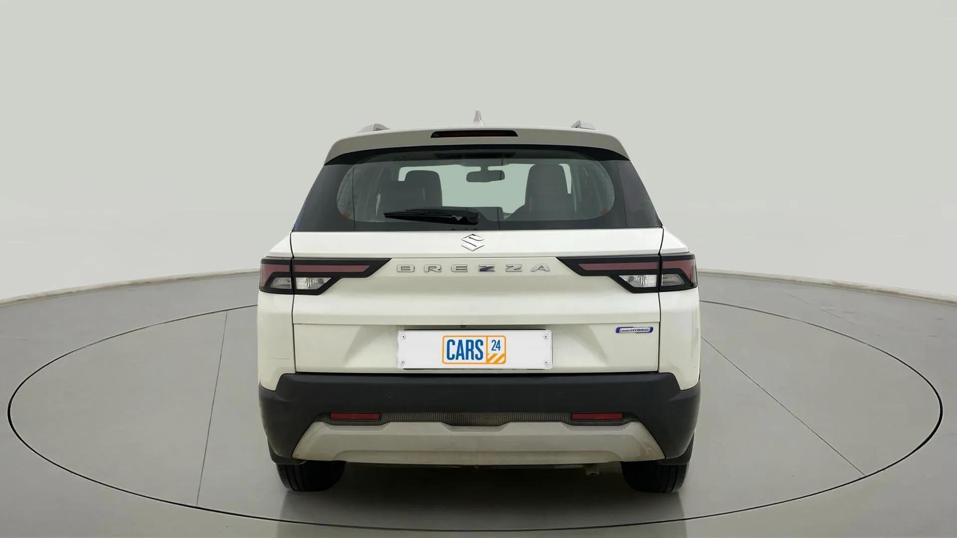 Rear view of a Maruti Suzuki Brezza