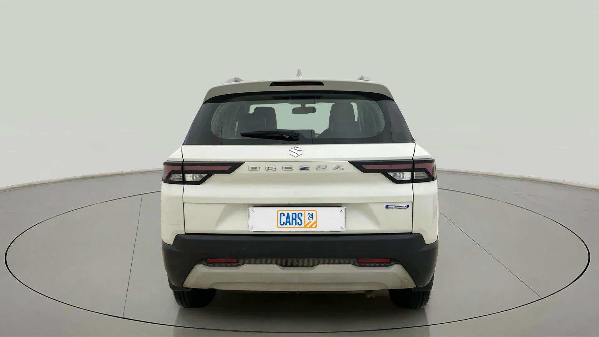 Rear view of a Maruti Suzuki Brezza