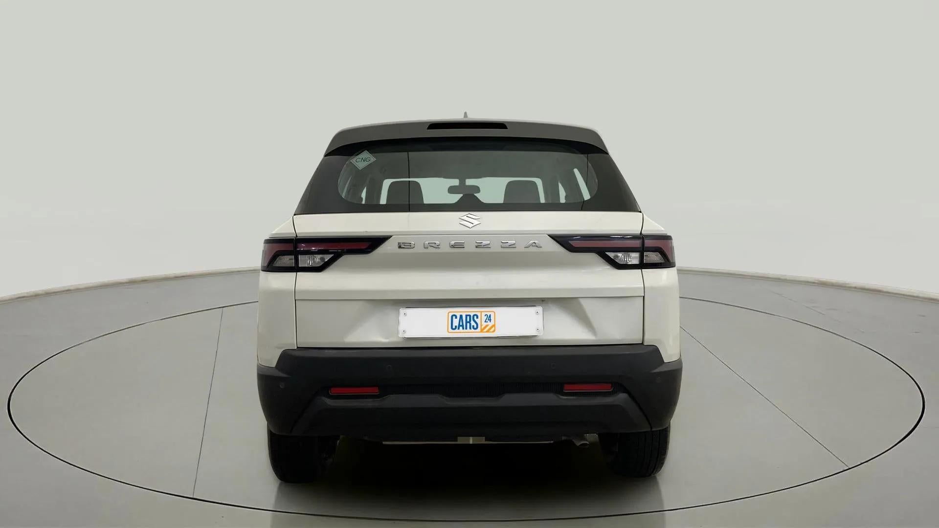 Rear view of a Maruti Suzuki Brezza