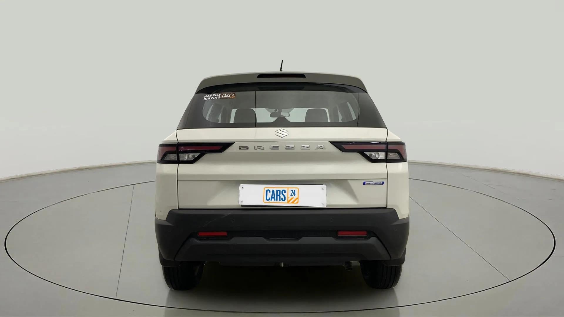 Rear view of a Maruti Suzuki Brezza
