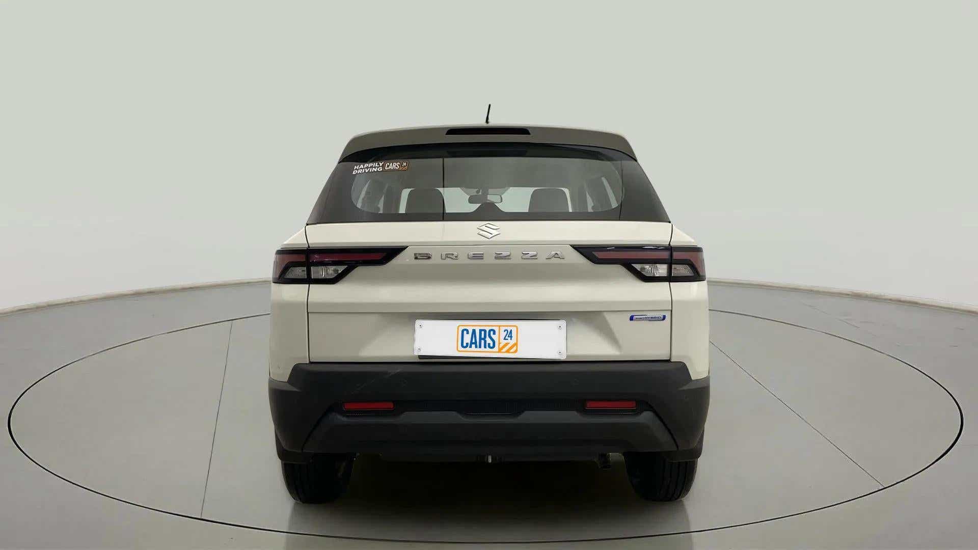 Rear view of a Maruti Suzuki Brezza