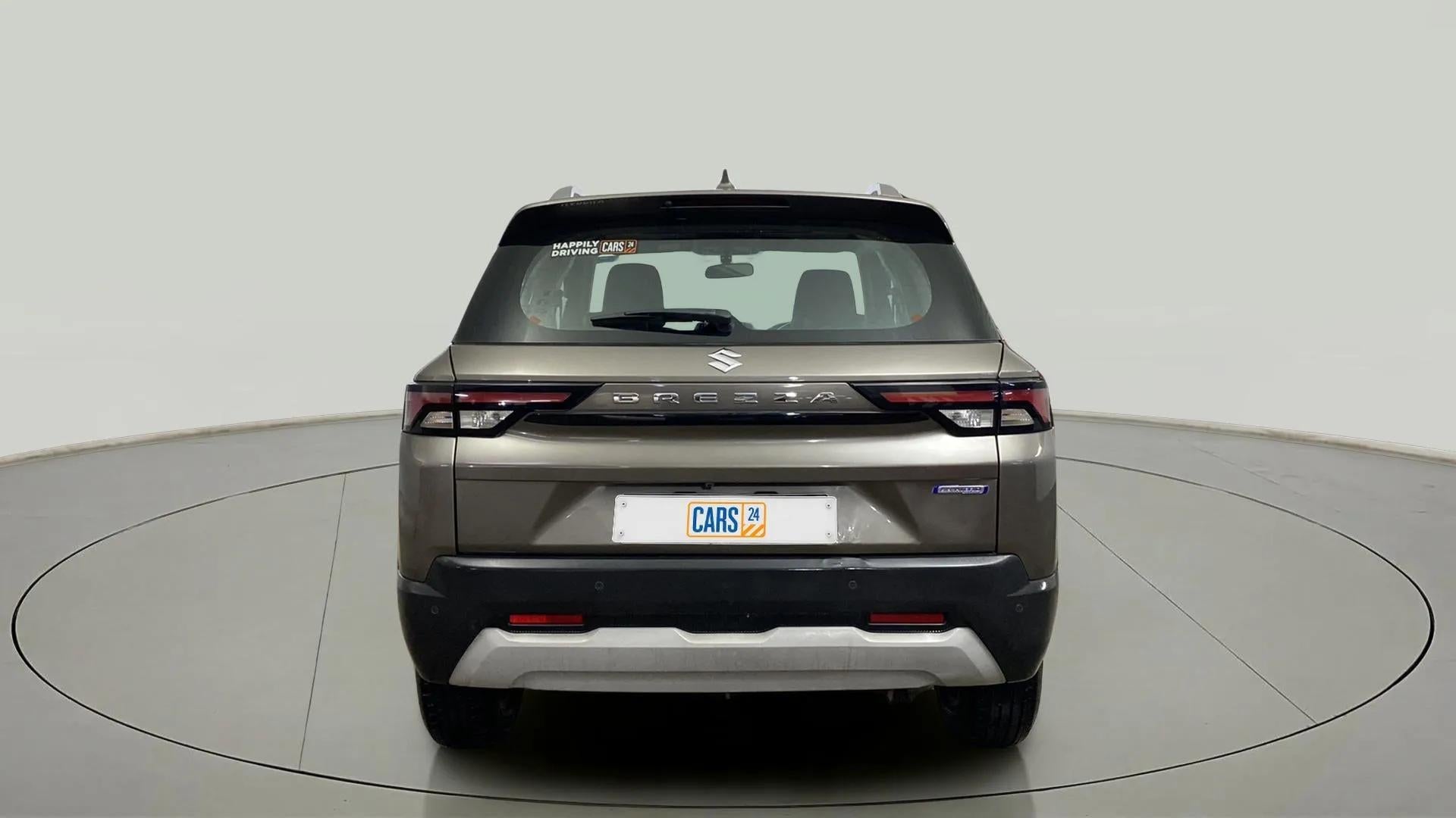 Rear view of a Maruti Suzuki Brezza