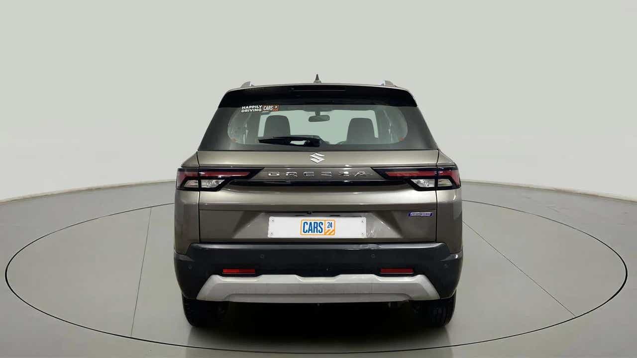 Rear view of a Maruti Suzuki Brezza