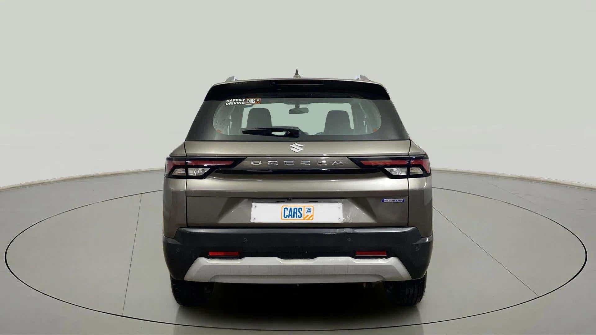 Rear view of a Maruti Suzuki Brezza