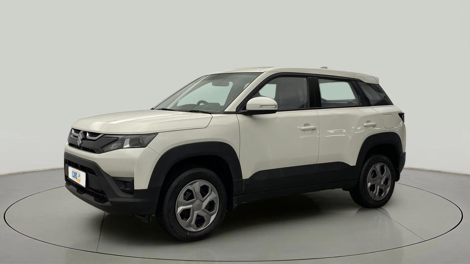 Front three-quarter view of a Maruti Suzuki Brezza