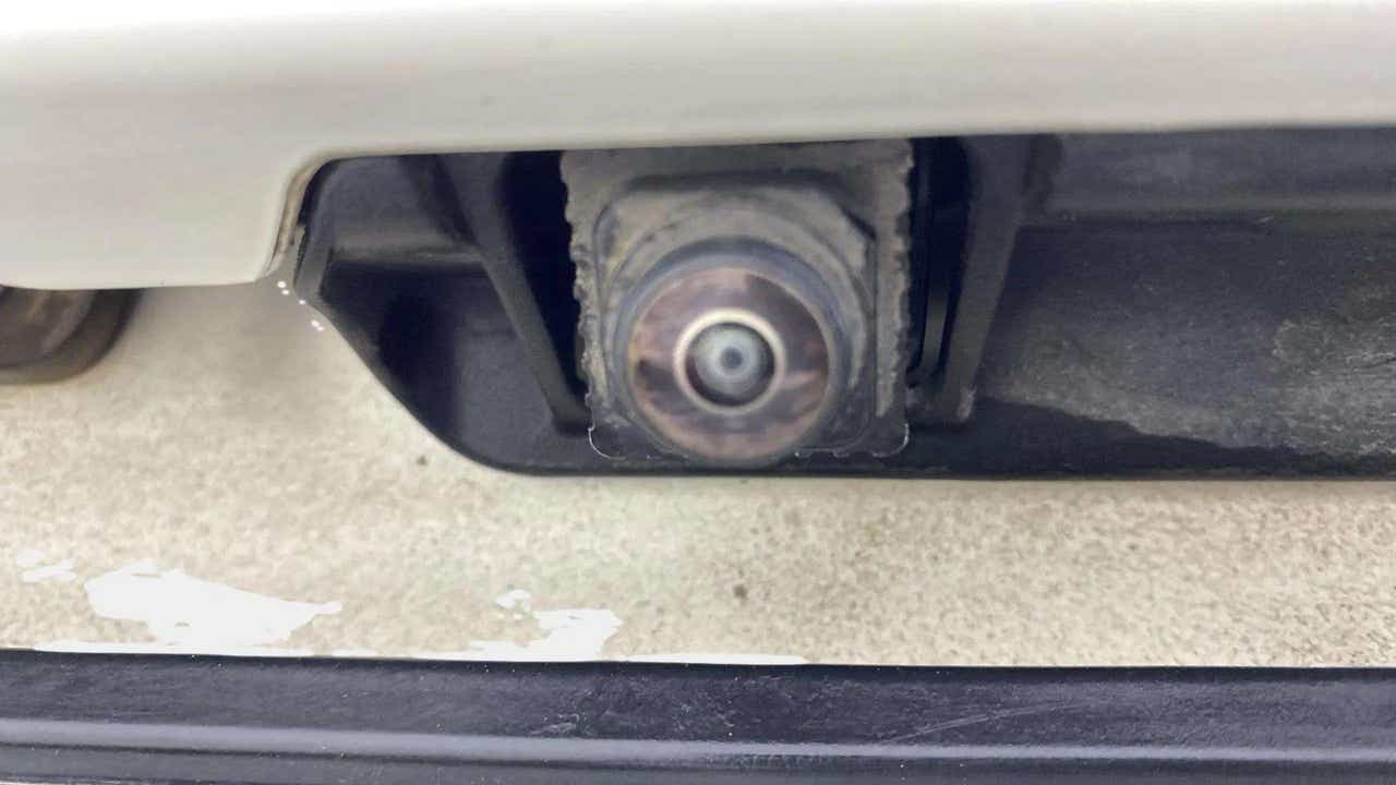 Rear camera close-up of a Maruti Suzuki Brezza