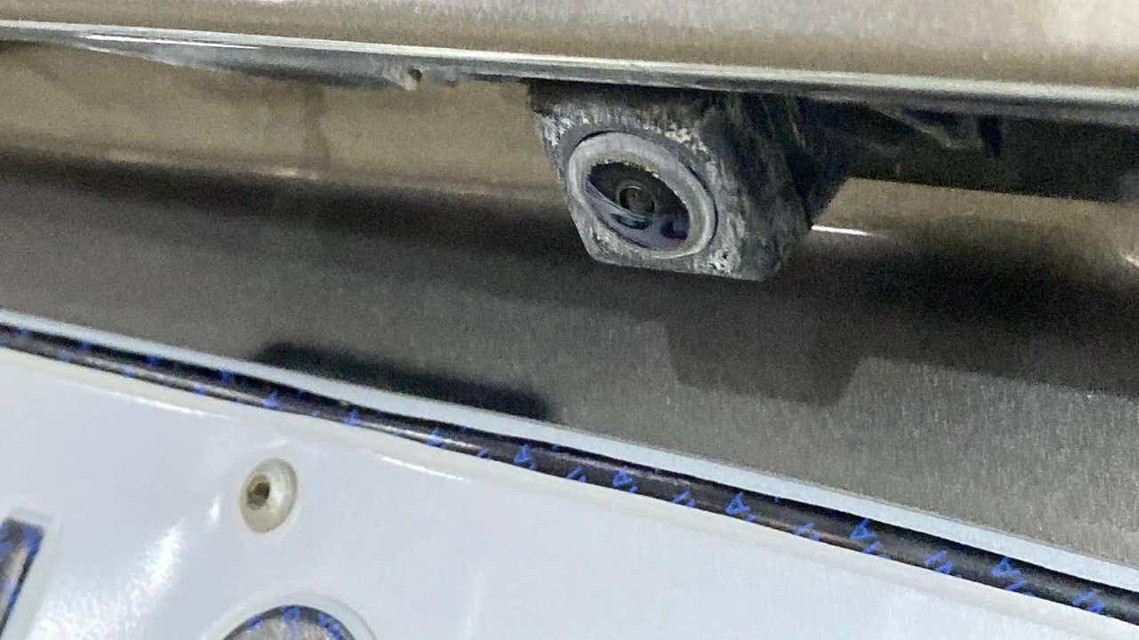 Rear camera close-up of a Maruti Suzuki Brezza