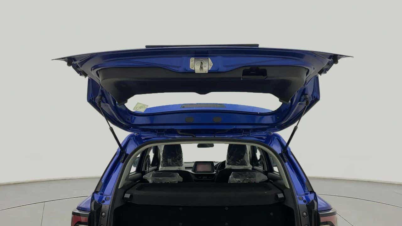 Open boot view of a Maruti Suzuki Brezza