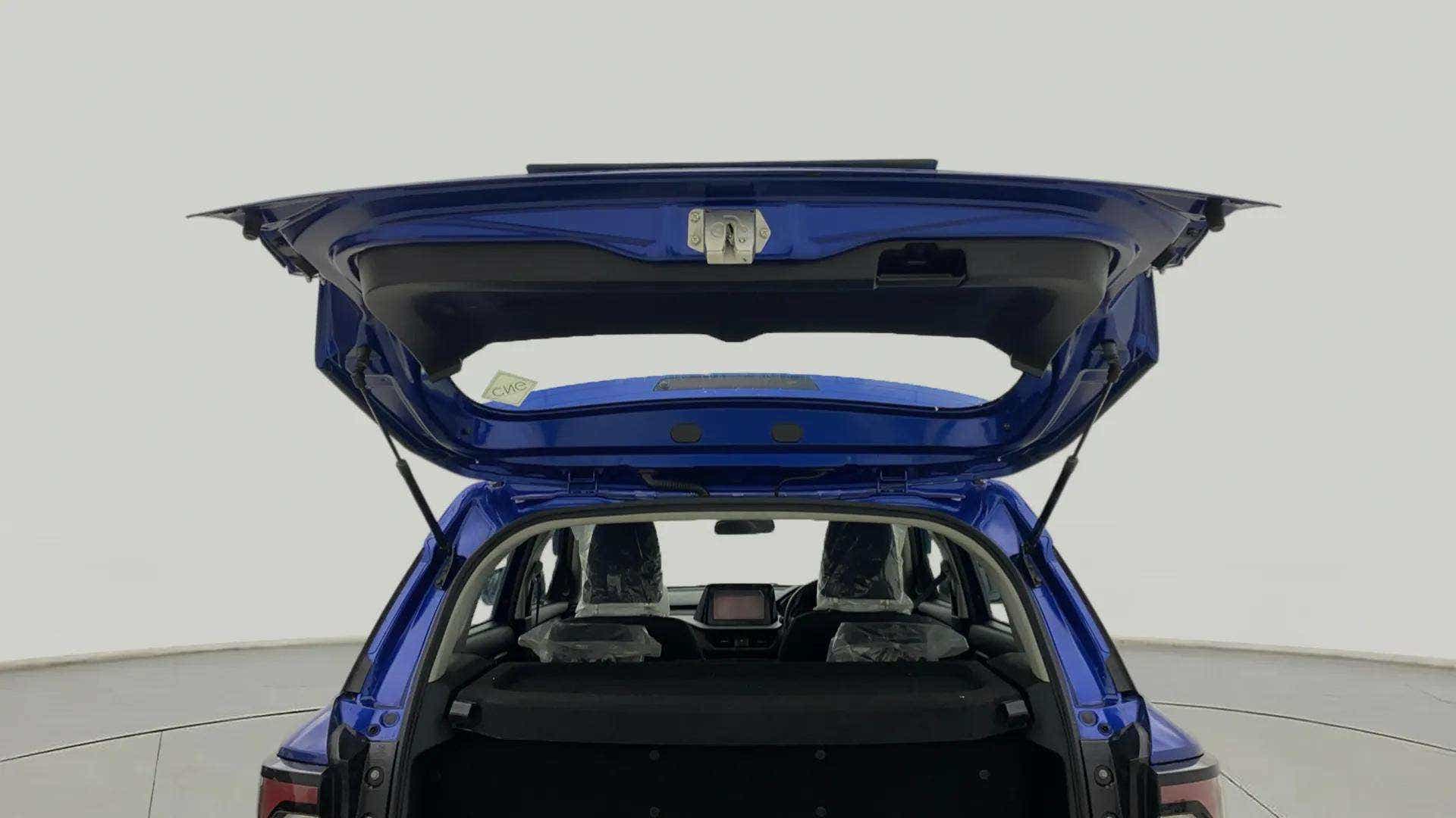Open boot view of a Maruti Suzuki Brezza