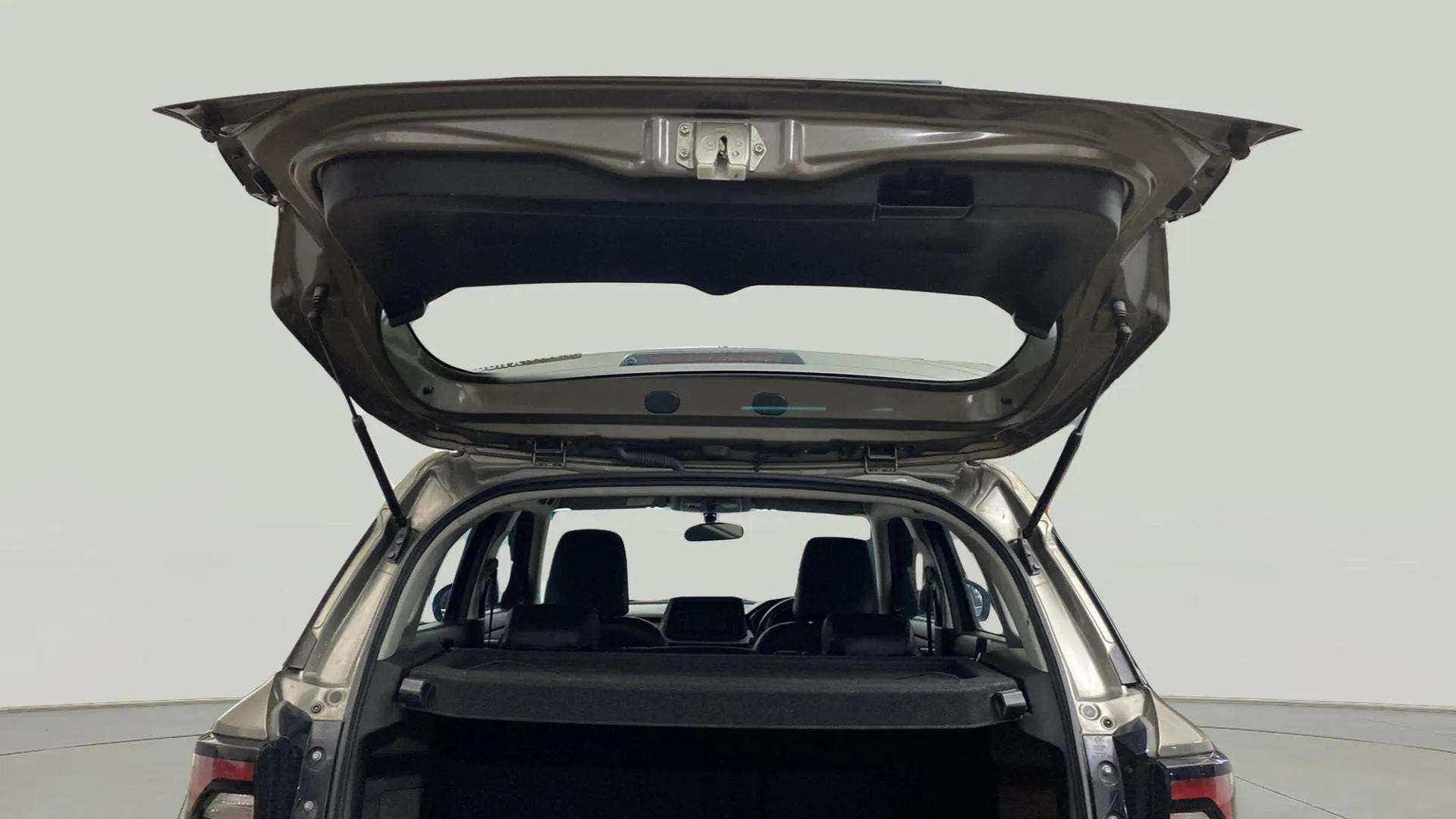 Open boot view of a Maruti Suzuki Brezza