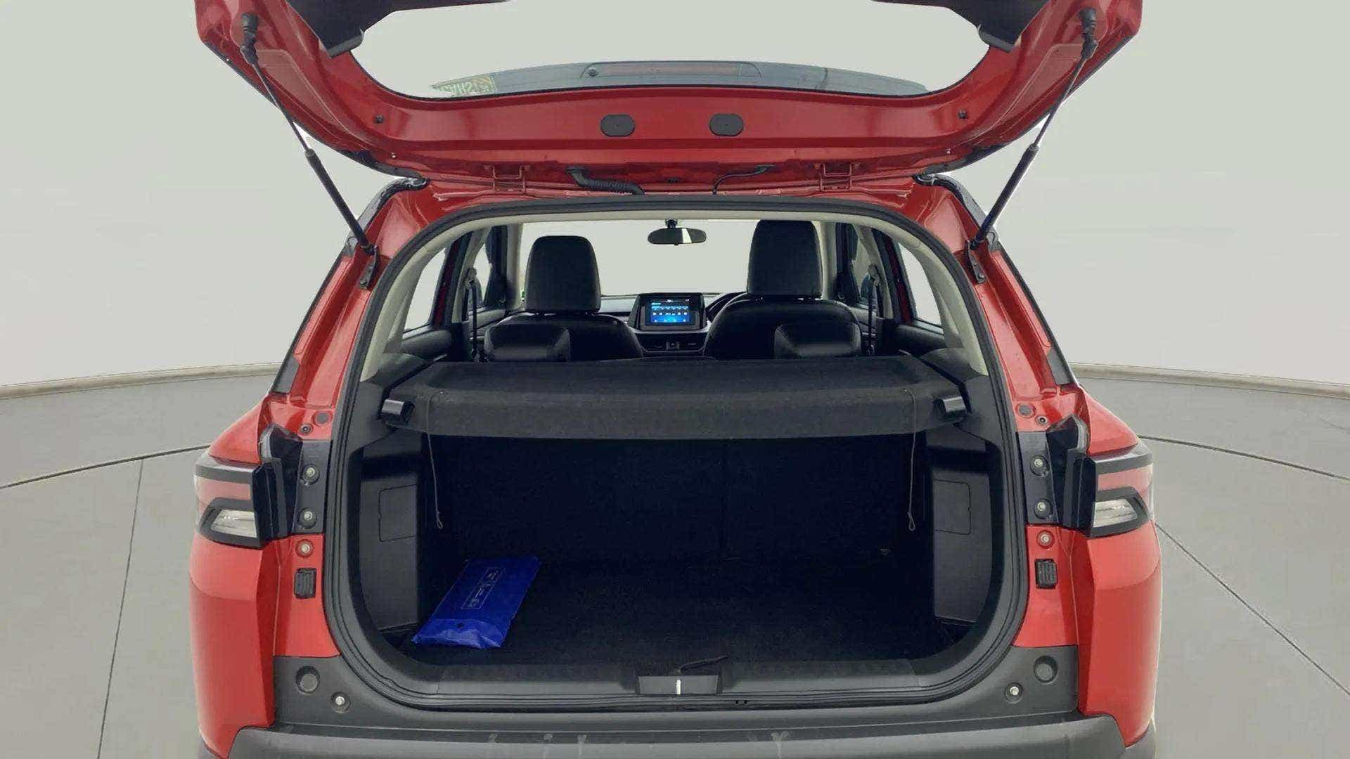 Boot space view of a Maruti Suzuki Brezza
