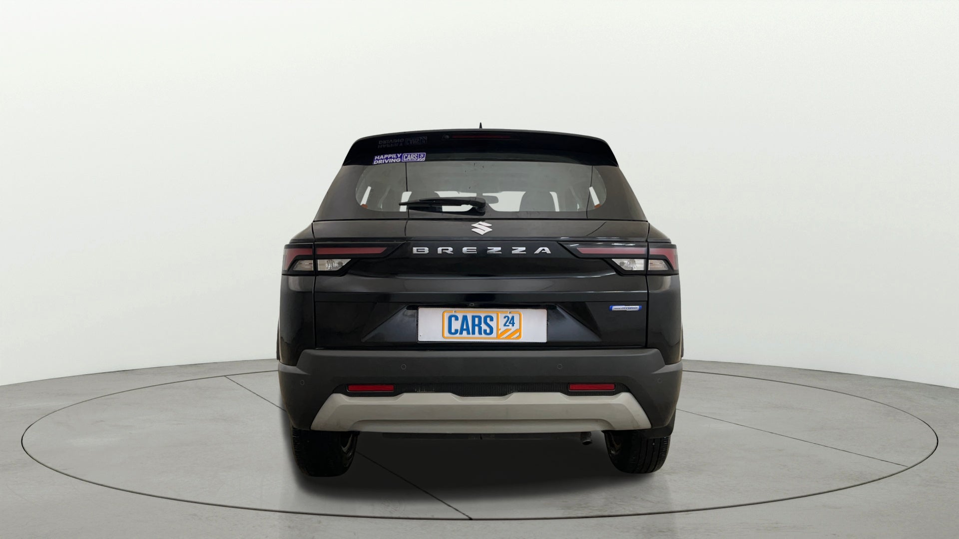 Rear view of a Maruti Suzuki Brezza