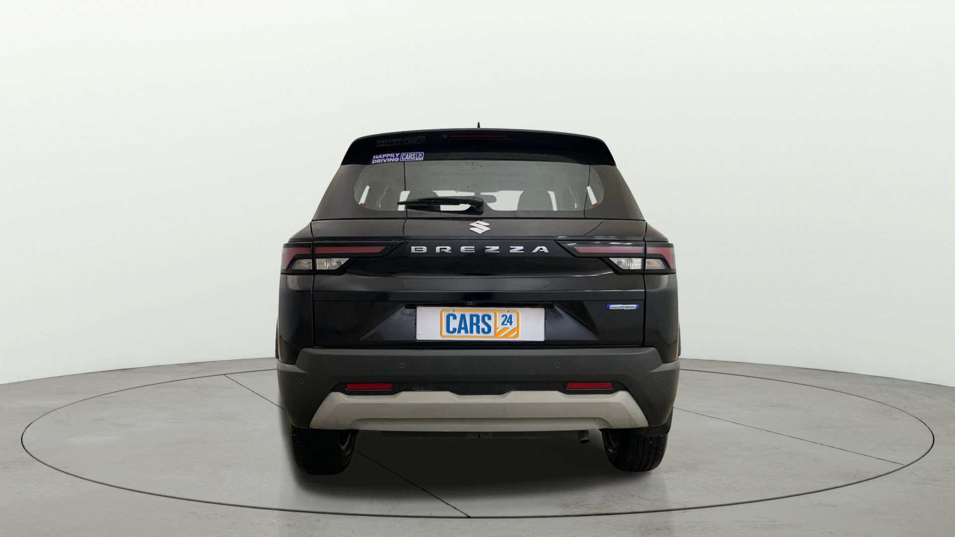 Rear view of a Maruti Suzuki Brezza