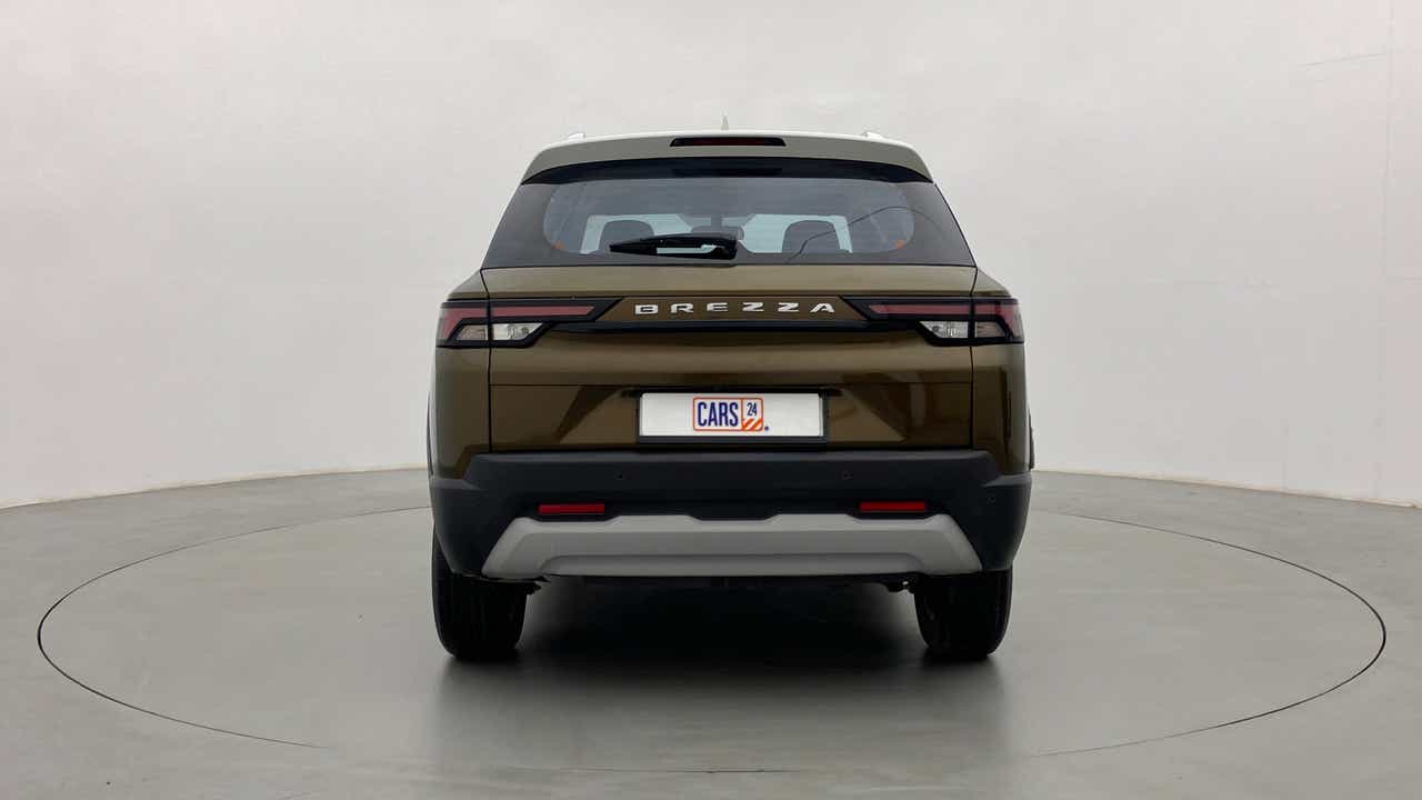 Rear view of a Maruti Suzuki Brezza