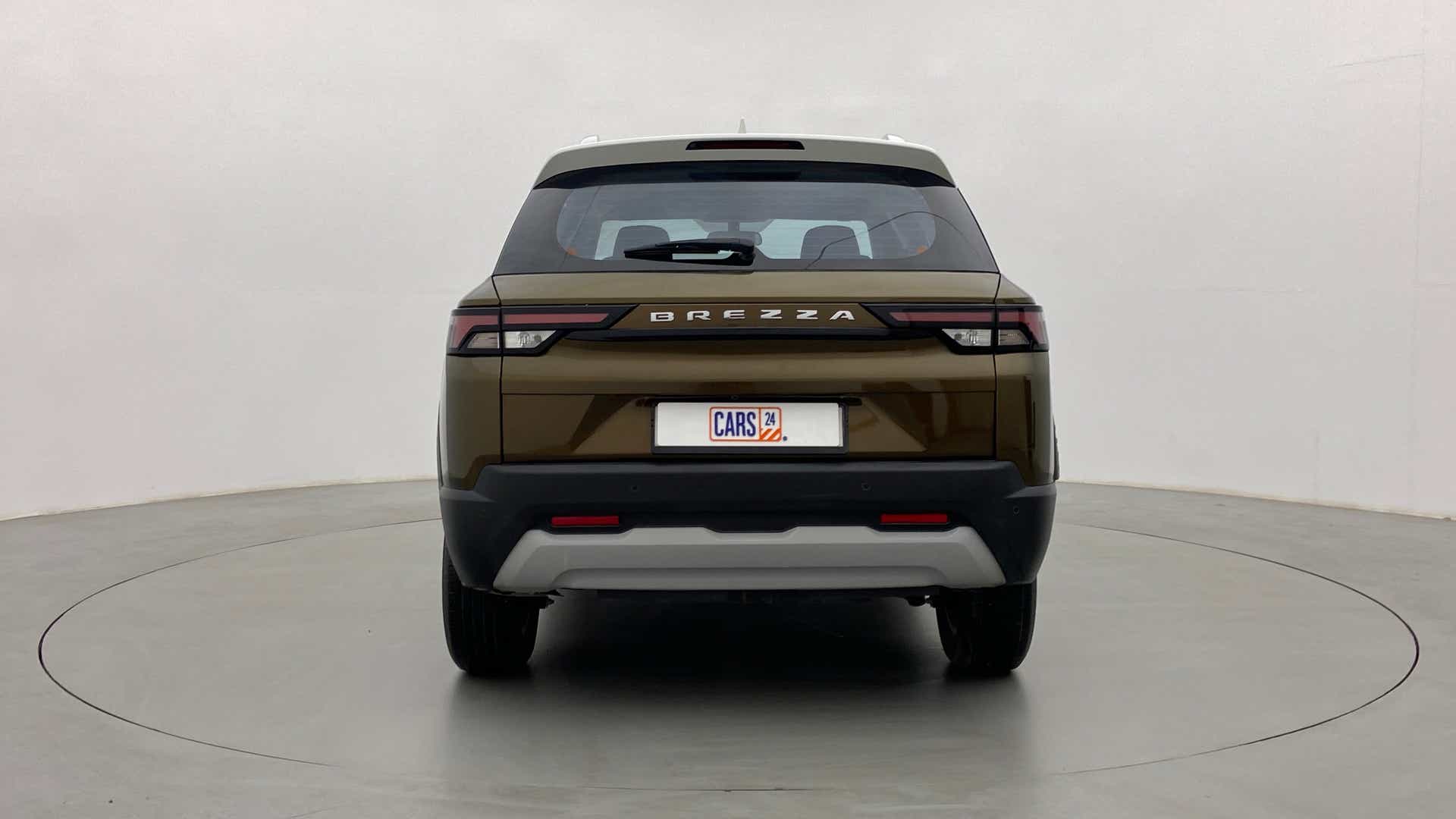 Rear view of a Maruti Suzuki Brezza