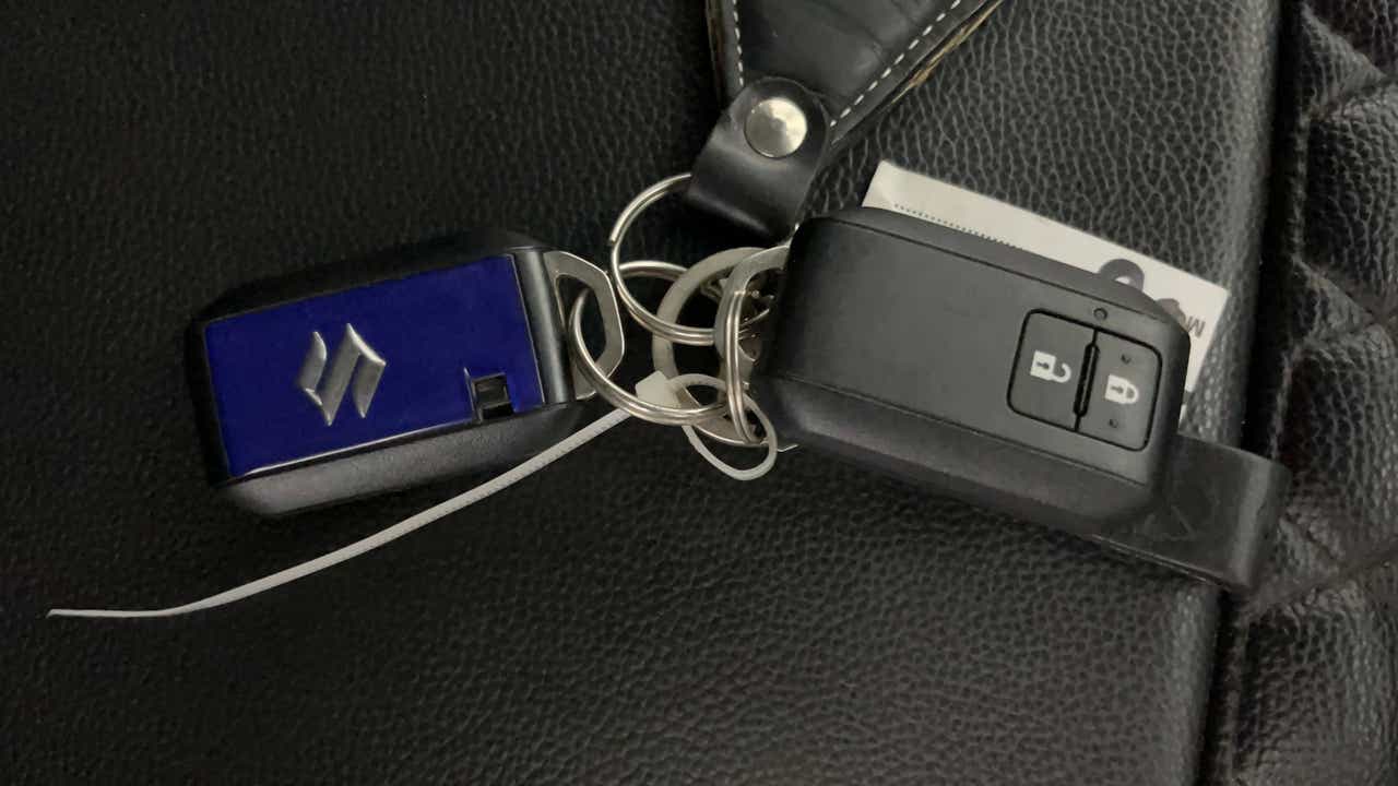 Car key fob of a Maruti Suzuki Brezza