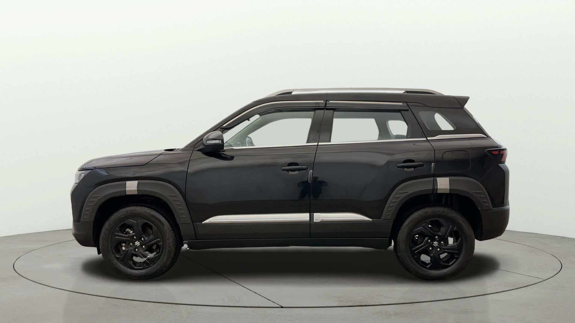 Side view of a Maruti Suzuki Brezza