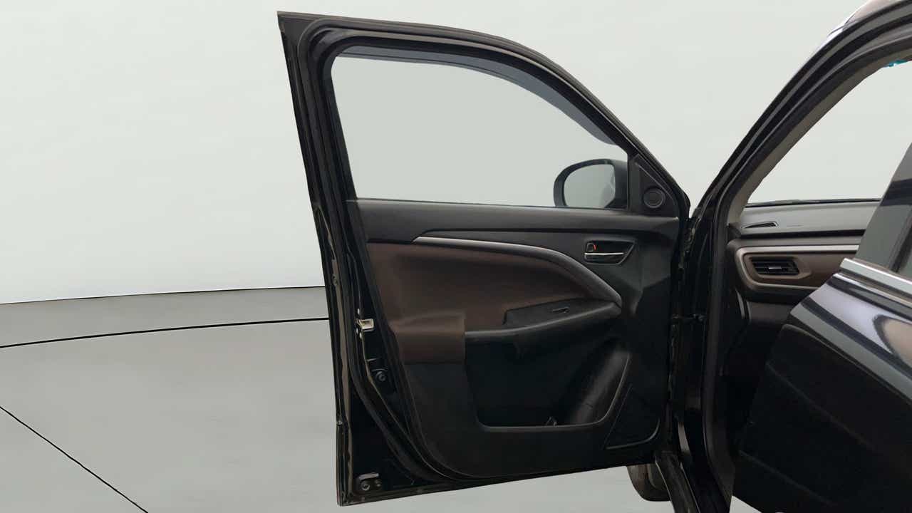 Rear right door interior of a Maruti Suzuki Brezza