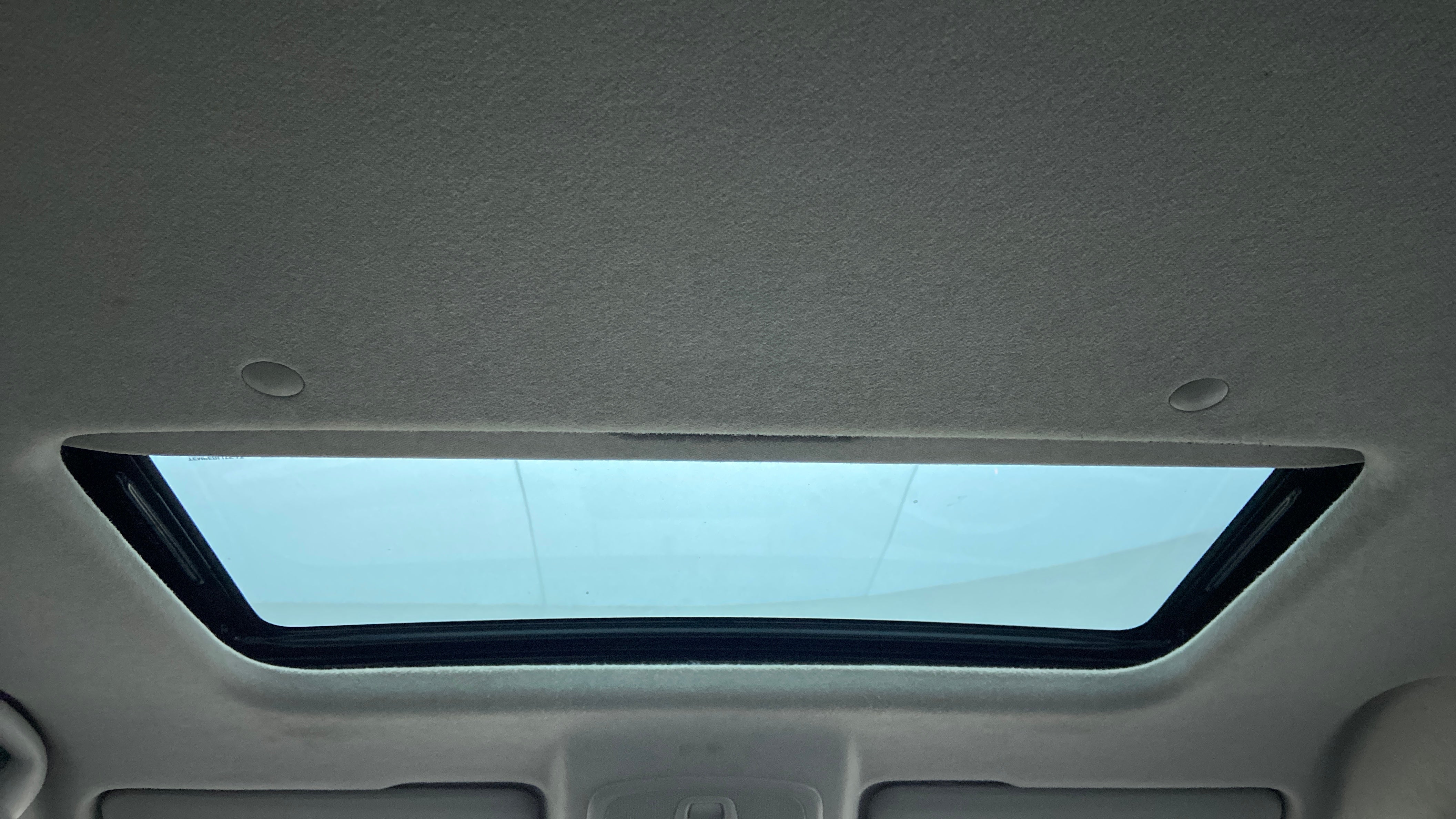 Sunroof interior view of a Maruti Suzuki Brezza