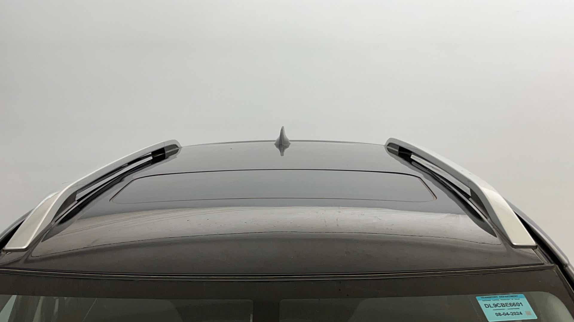 Sunroof and roof rails view of a Maruti Suzuki Brezza